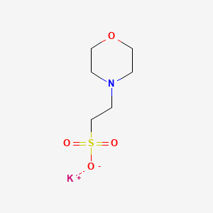 Molecular structure of MES potassium salt