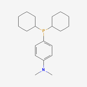 Molecular structure of Dicyclohexyl(4-(N,N-dimethylamino)phenyl)phosphine
