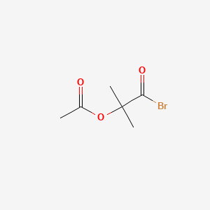 Molecular structure of 2-Acetoxy-2-methylpropionyl bromide