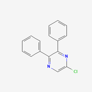 Molecular structure of 5-chloro-2,3-diphenylpyrazine