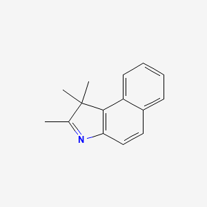 Molecular structure of 1,1,2-Trimethyl-1H-benzeindole