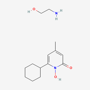 Molecular structure of Ciclopirox ethanolamine
