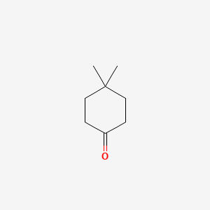Molecular structure of 4,4-dimethylcyclohexan-1-one