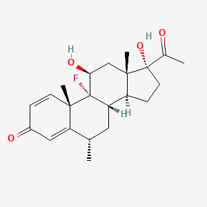 Molecular structure of Fluorometholone