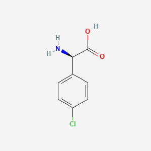 Molecular structure of D(-)-4-Chlorophenylglycine