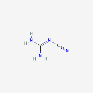 Molecular structure of Dicyanodiamide