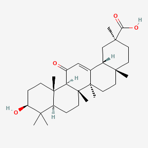 Molecular structure of Enoxolone