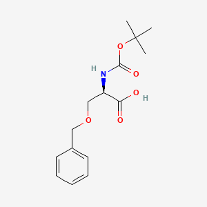 Molecular structure of N-Boc-O-Benzyl-D-serine