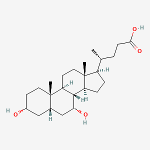 Molecular structure of Chenodeoxycholic acid