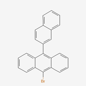 Molecular structure of 9-Bromo-10-(2-naphthyl)anthracene