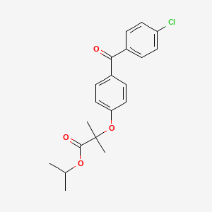 Molecular structure of Fenofibrate