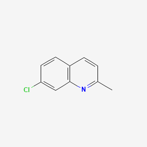 Molecular structure of 7-Chloro-2-methylquinoline