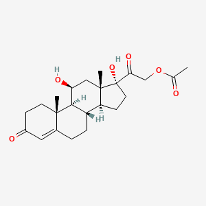 Molecular structure of Hydrocortisone acetate