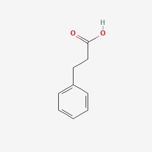 Molecular structure of 3-Phenylpropionic acid