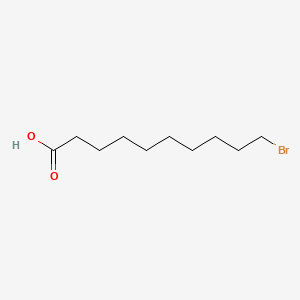 Molecular structure of 10-Bromodecanoic acid