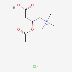 Molecular structure of Levacecarnine hydrochloride