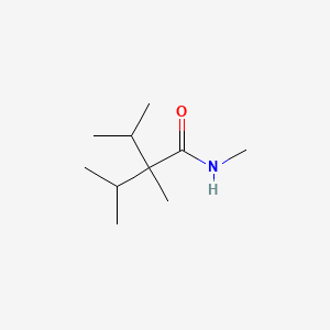 Molecular structure of N,2,3-Trimethyl-2-isopropylbutamide