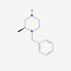 Molecular structure of (2S)-1-Benzyl-2-methylpiperazine