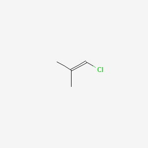 Molecular structure of 1-Propene, 1-chloro-2-methyl-