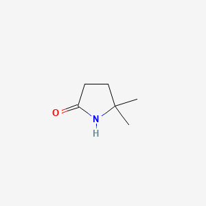 Molecular structure of 5,5-Dimethylpyrrolidin-2-one