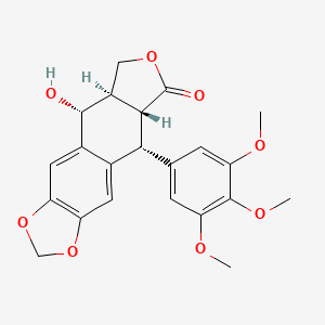 Molecular structure of Podophyllotoxin