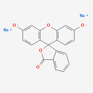 Molecular structure of Fluorescein disodium salt