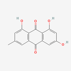 Molecular structure of Emodin