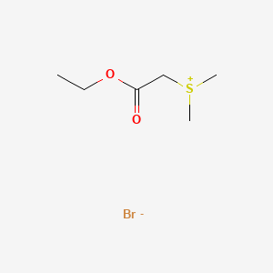 Molecular structure of (2-Ethoxy-2-oxoethyl)dimethylsulphonium bromide
