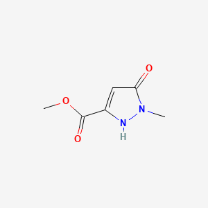 Molecular structure of Methyl 5-hydroxy-1-Methyl-1H-pyrazole-3-carboxylate