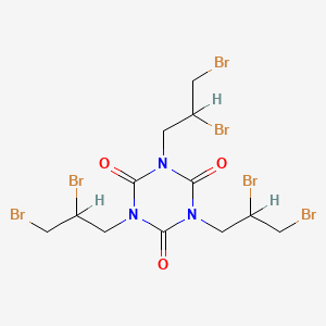 Molecular structure of Tris(2,3-dibromopropyl) isocyanurate