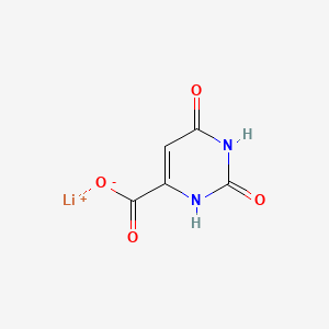 Molecular structure of Orotic acid lithium salt