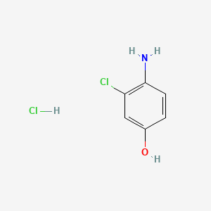 Molecular structure of 4-Amino-3-chlorophenol hydrochloride