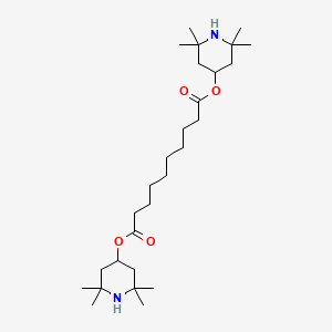 Molecular structure of Bis(2,2,6,6-tetramethyl-4-piperidyl)sebacate