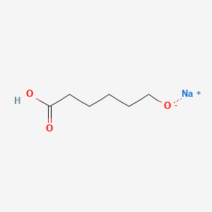 Molecular structure of 6-Hydroxycaproic acid sodium salt