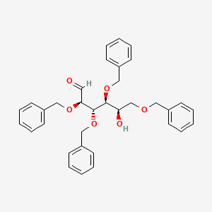 Molecular structure of 2,3,4,6-Tetra-O-benzyl-D-galactopyranose
