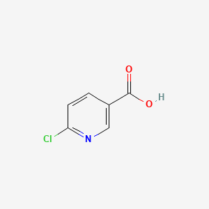 Molecular structure of 6-Chloronicotinic acid