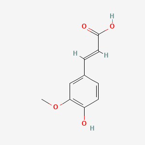 Molecular structure of trans-Ferulic acid