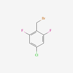 Molecular structure of 4-Chloro-2,6-difluorobenzyl bromide