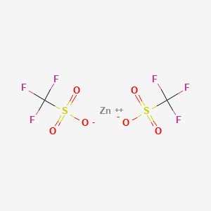 Molecular structure of Zinc trifluoromethanesulphonate