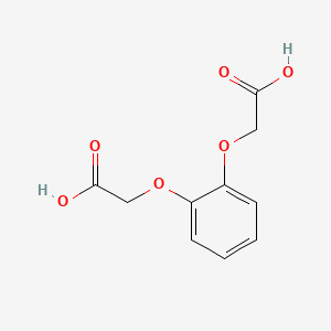 Molecular structure of 1,2-Phenylenedioxydiacetic acid