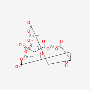 Molecular structure of Zinc citrate