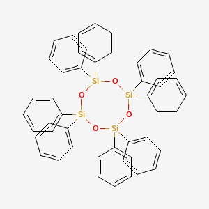 Molecular structure of Octaphenylcyclotetrasiloxane