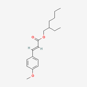 Molecular structure of Octyl 4-methoxycinnamate