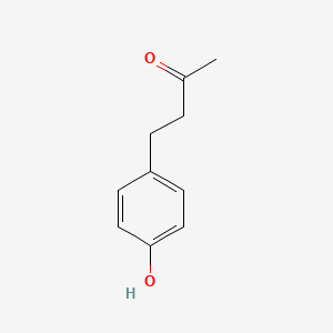 Molecular structure of 4-(4-Hydroxyphenyl)-2-butanone