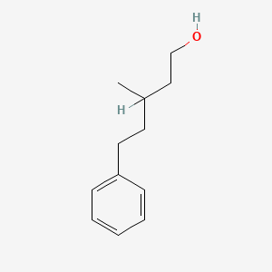 Molecular structure of 3-Methyl-5-phenylpentan-1-ol