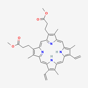 Molecular structure of Protoporphyrin IX dimethyl ester