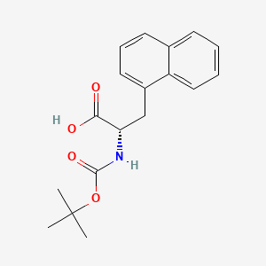Molecular structure of (S)-N-Boc-1-Naphthylalanine