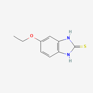 Molecular structure of 5-Ethoxy-2-mercaptobenzimidazole