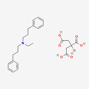 Molecular structure of Alverine citrate