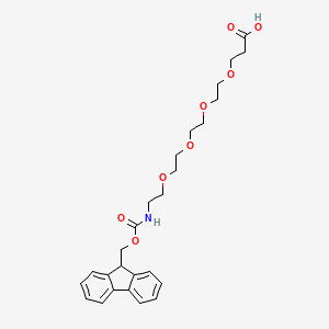 Molecular structure of Fmoc-N-amido-PEG4-acid